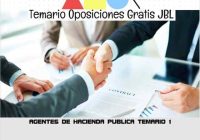 temario oposicion AGENTES DE HACIENDA PUBLICA: TEMARIO 1